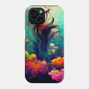 Flowers swimming the sea Phone Case