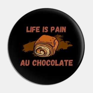 Life Is Pain - Au Chocolate | Desert Picture With Text On Top And Bottom Pin
