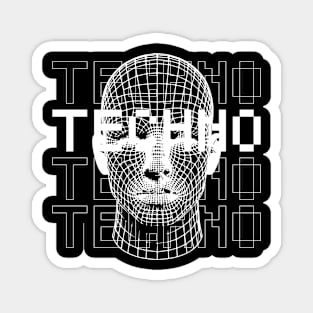 techno head Magnet