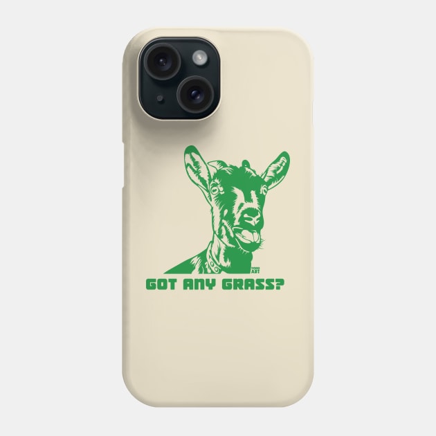 GOT ANY GRASS Phone Case by toddgoldmanart