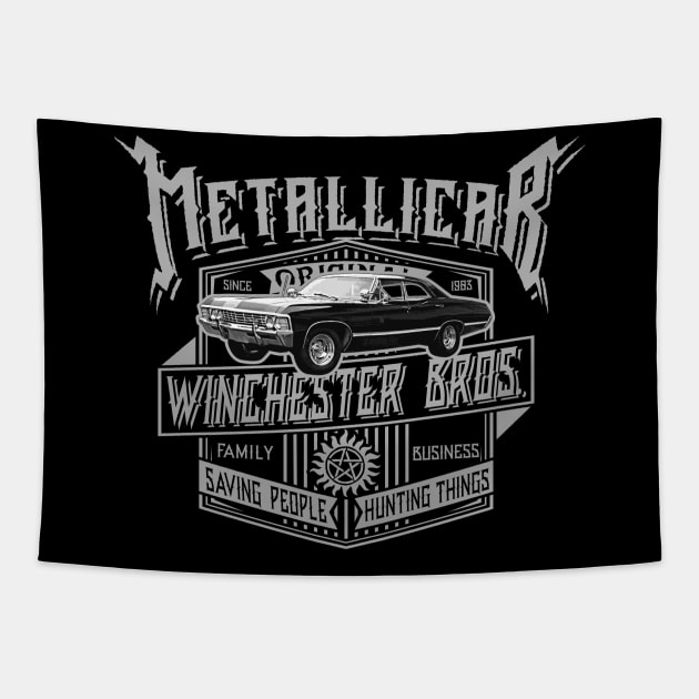 Metallicar Tapestry by Alema Art