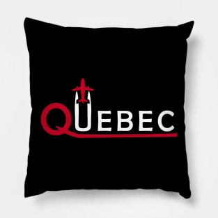 QUEBEC Aviation Phonetic Alphabet Pilot Airplane Pillow