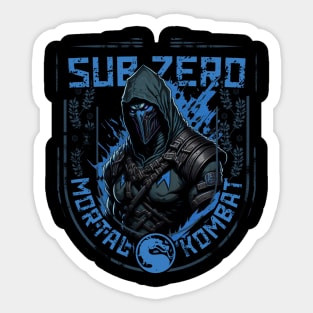 Vintage Mortal Kombat Video Game Vinyl Stickers Kano Sub Zero