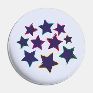 White starry night Pin