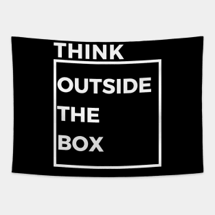 THINK OUTSIDE THE BOX Tapestry
