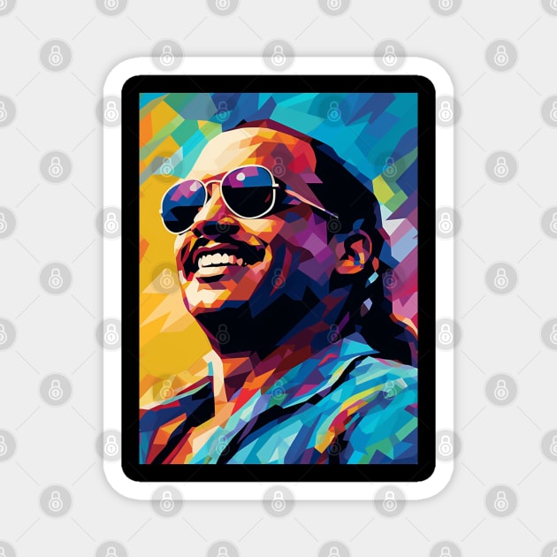 Stevie Wonder WPAP Magnet by dapkus99