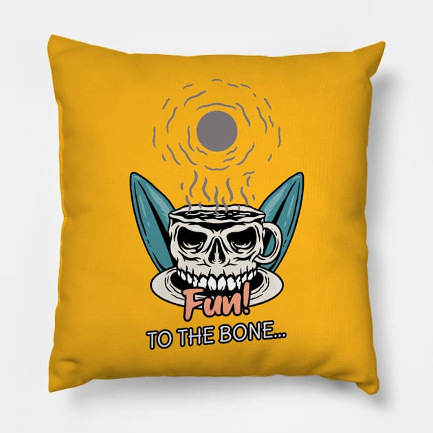 fun to the bone Pillow by WOAT