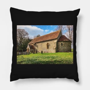 Swyncombe Church in Springtime Pillow