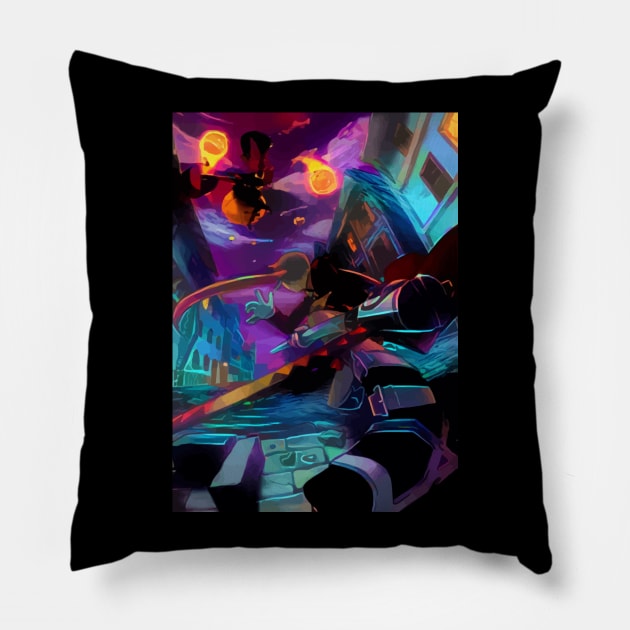 The Witch Hunter Pillow by hustlart