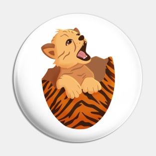 Baby tiger in the egg, I’m born, baby shower Pin