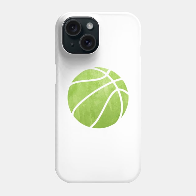 Basketball Green Phone Case by hcohen2000