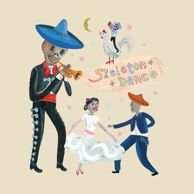 Skeleton Dance by John Parra Art