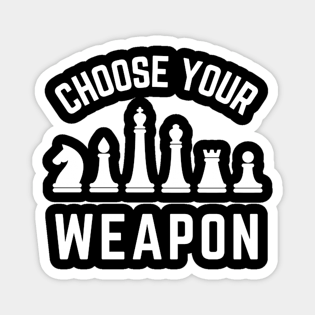 Choose your weapon Magnet by Caregiverology