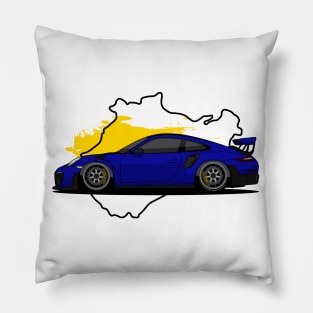 Blue GT2 Pillow