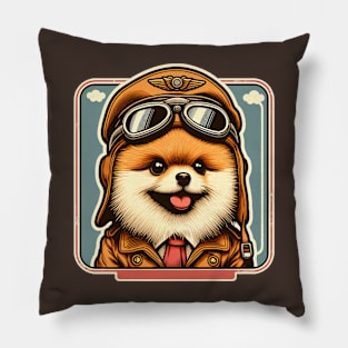 Pomeranian Pilot Pillow