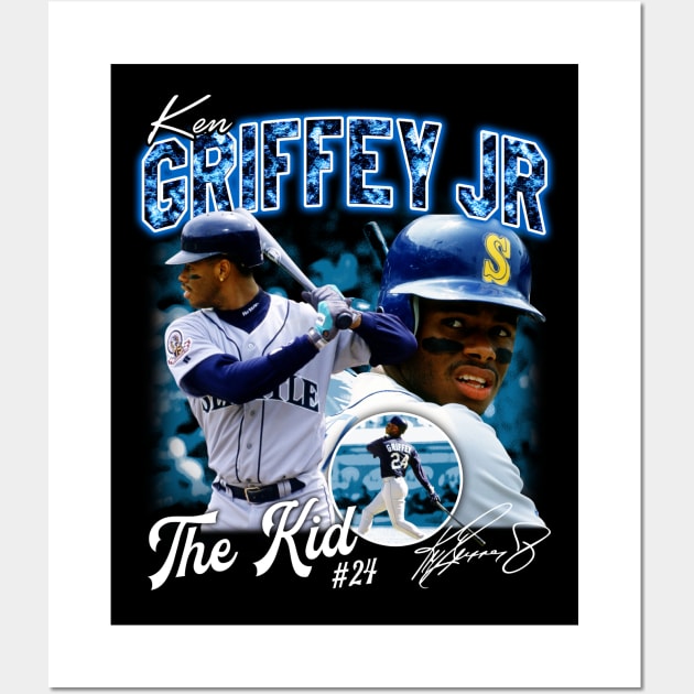 Vintage 90s Bootleg Ken Griffey Player S Mariners Baseball Legend