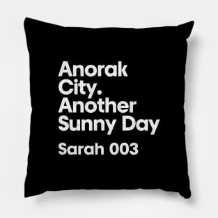 Sarah 003 - Anorak City - Minimalist Fan Design Pillow