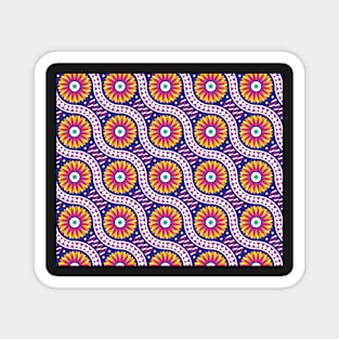 Mosaic flowers Magnet