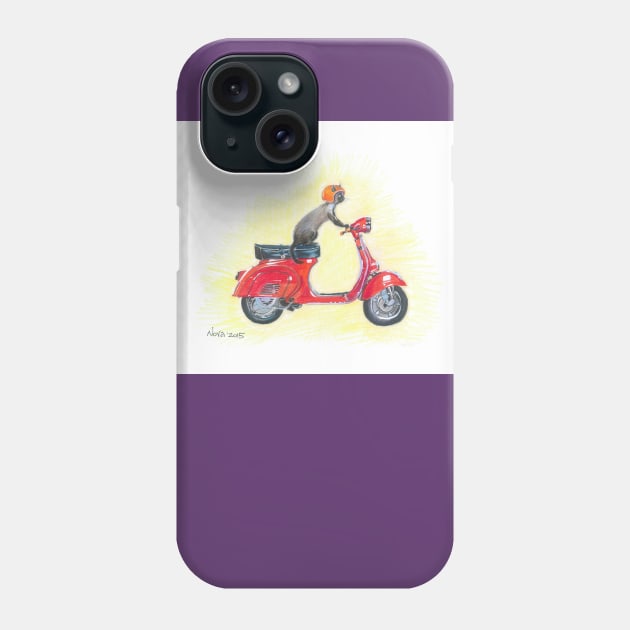 Vespa Phone Case by Novaart