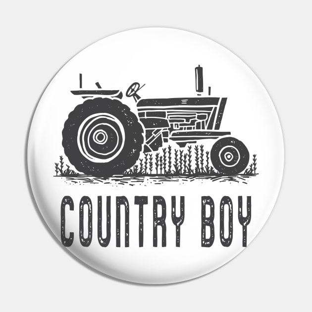 Country Boy Pin by DogfordStudios