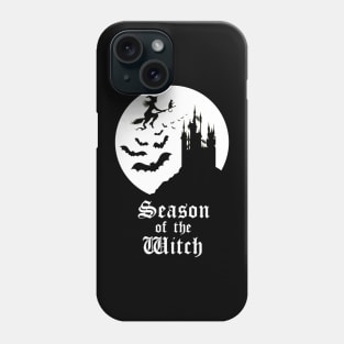 Season of the Witch - Spooky White Moon Phone Case