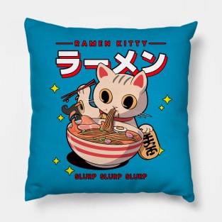 Ramen Noodles Kitty Pillow