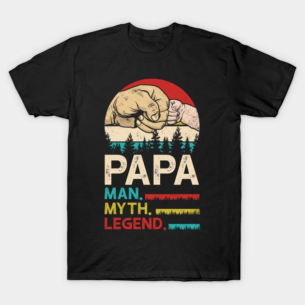 Papa The Man The Myth Legend T-Shirt Father's Day T Shirt Papa The Man The Myth Legend T-Shirt Father's Day T Shirt