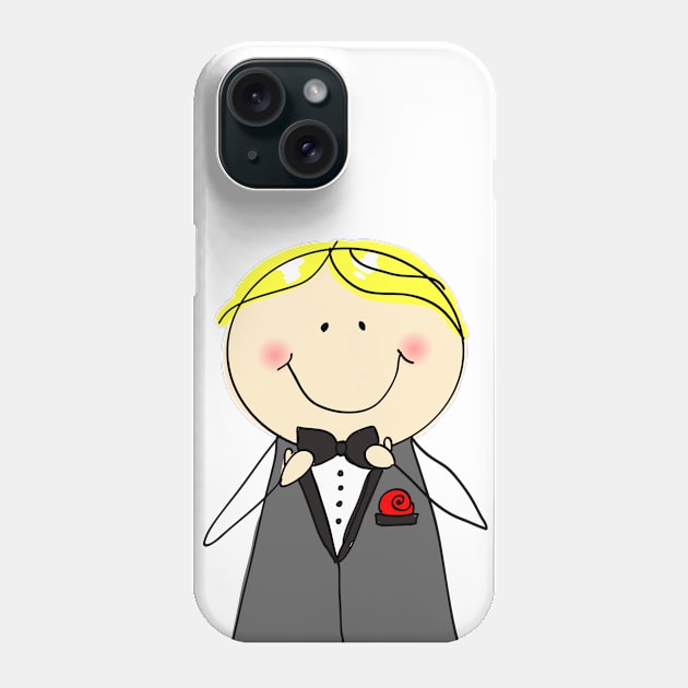 Happy doodle groom Phone Case by fears