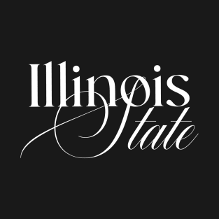 Illinois State word design T-Shirt