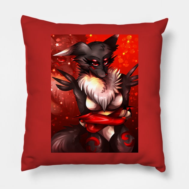 Black-Renamon Pillow by rocioam7