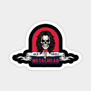 Old Skull – Metalhead Headbanger Magnet