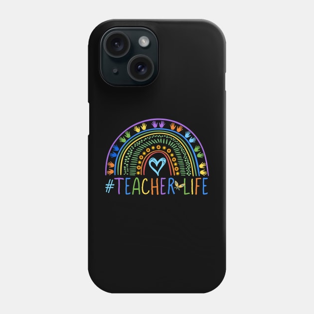 Teacher Life Colorful Teachers Design Phone Case by Dibble Dabble Designs