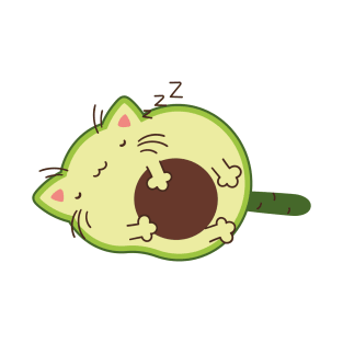 Sleeping avocado cat T-Shirt