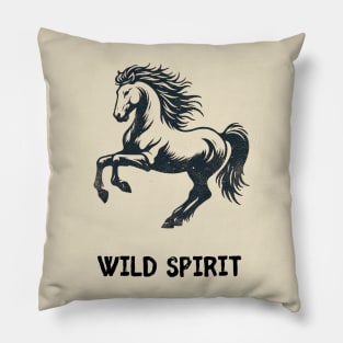 Wild Spirit - Wild Horse Design Pillow