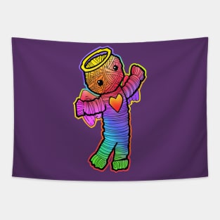 Rainbow yarn angel Tapestry