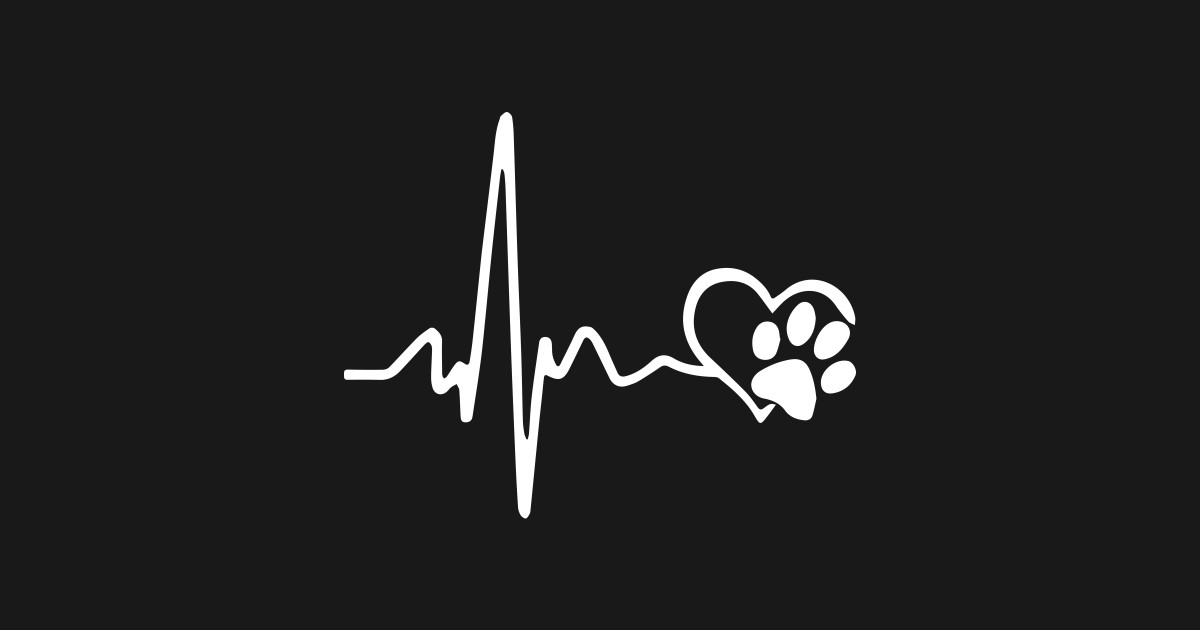 Download Cat And Paw Print Heart Beat Designs SVG File