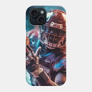 Football Player Otherworldly Dimension Fantastic Cosmic Surrealist Phone Case