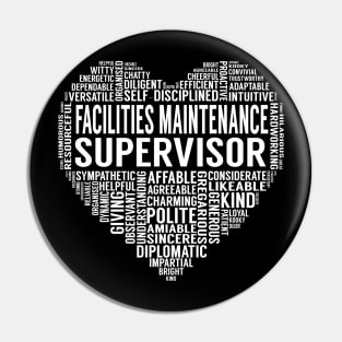 Facilities Maintenance Supervisor Heart Pin