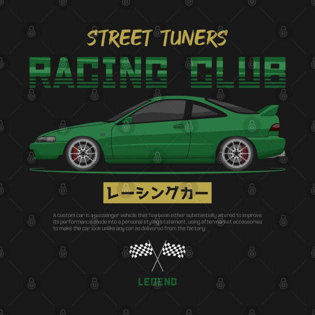 Midnight Racer Green Integra DC 2 JDM by GoldenTuners