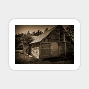 Storage Shed In Sepia Magnet