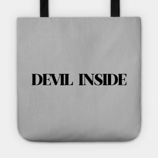 Devil Inside, black Tote