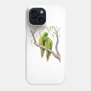 Scaly-Breasted Lorikeets - watercolour design by Nadya Neklioudova Phone Case