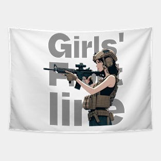 Girls' Frontline Tactical Chic Tee: Where Strength Meets Style Tapestry