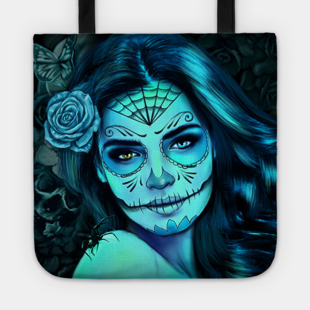 Calavera Tattoo Calavera Skull Tote Teepublic Discover more posts about skull, art, and calavera. teepublic