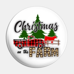 Christmas on the Farm Pin