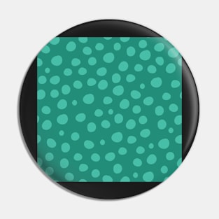 Teal Dots Pin