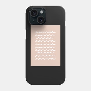 Blush Pink Wave Pattern Phone Case