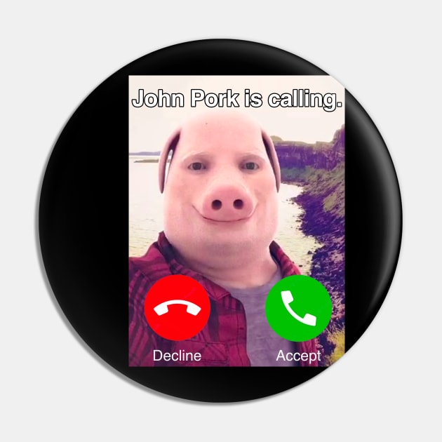 John Pork Is Calling Funny Answer Call Phone Sweatshirt