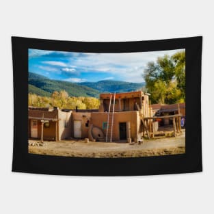 Taos Pueblo Study 8 Tapestry