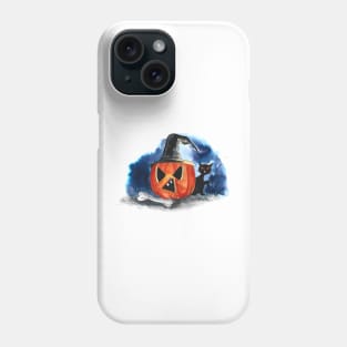 Pumpkin Cemetery Watercolor Phone Case